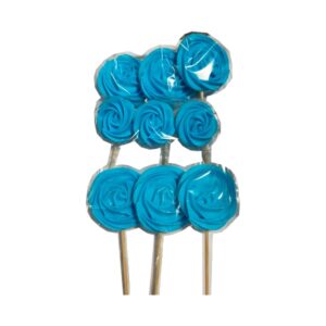 Set decorațiuni din zahăr/Topper - Bezele albastre