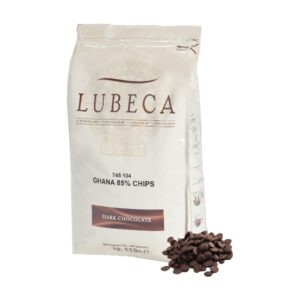 LUBECA - Ciocolată neagră - GHANA CHIPS 85%