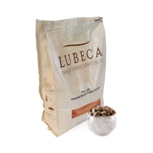 LUBECA - Ciocolată cu lapte - GHANA SELECTION CHIPS 43%