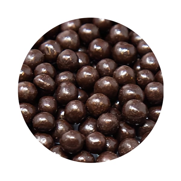 Bile de cereale 16mm trase în ciocolată neagră