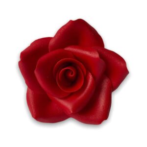 Decorațiuni din zahăr - Trandafir roșu închis