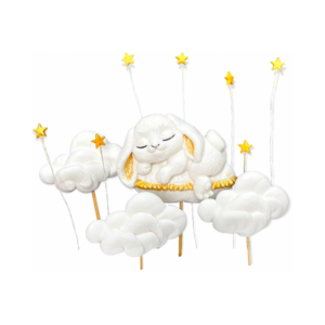 Decorațiuni din zahăr - Set "Iepure pe nori"