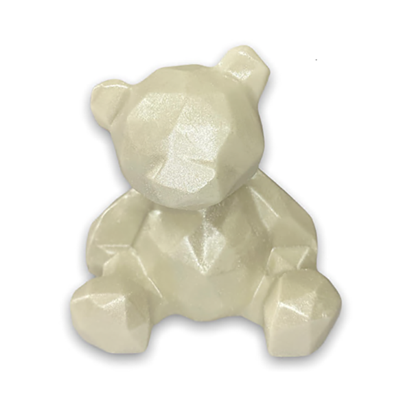 Decorațiune din ciocolată - Urs alb perlat