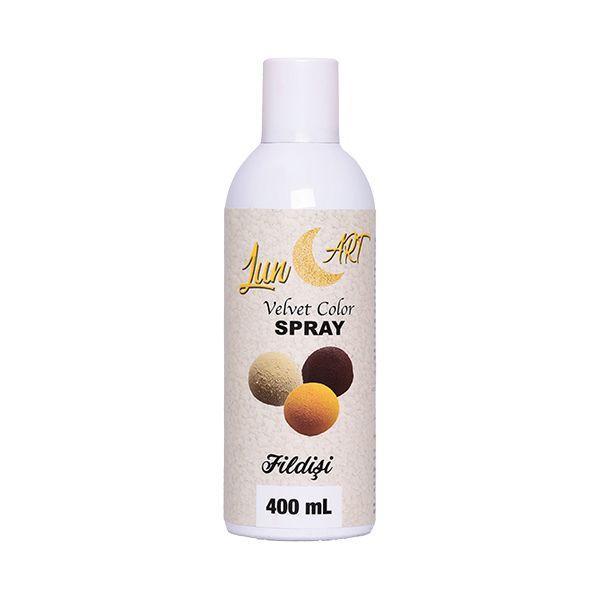 Lun&Art - Colorant spray - Efect catifea - Ciocolată albă