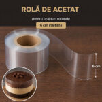 2G - Folie acetat, rola - 6cm x 25m