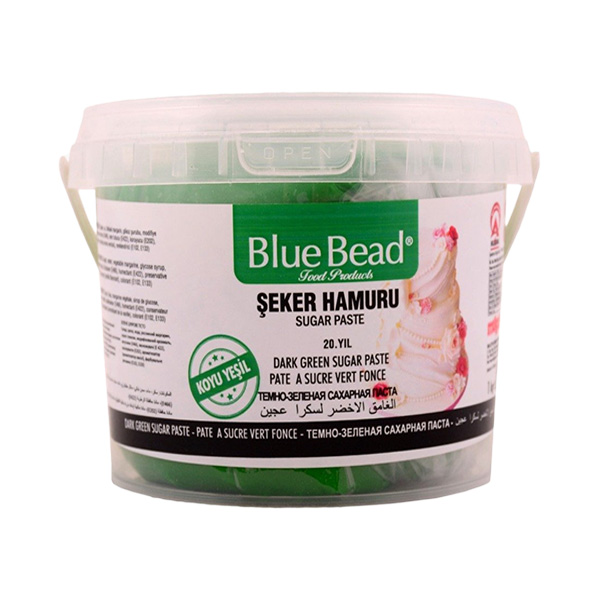 BLUE BEAD - Pastă de zahăr verde închis