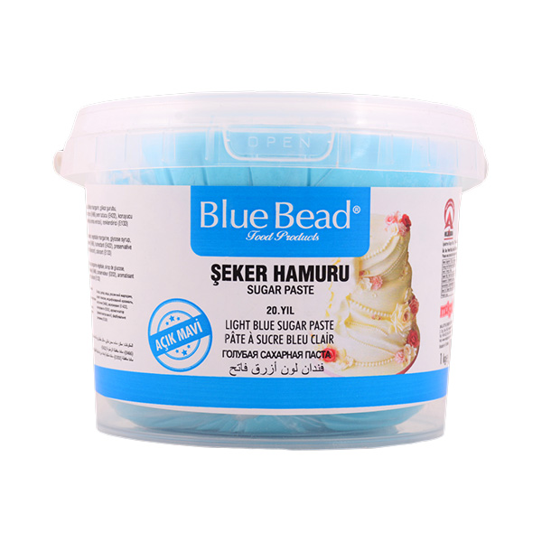BLUE BEAD - Pastă de zahăr albastru deschis