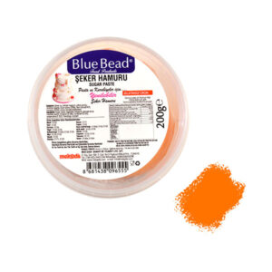 BLUE BEAD - Pastă de zahăr portocalie