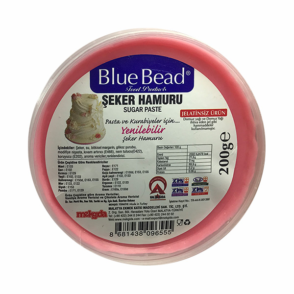 BLUE BEAD - Pastă de zahăr roz