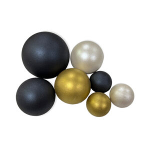 Set sfere de ciocolată - Negru + Auriu + Alb
