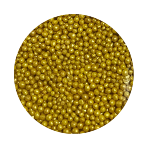 Slado - Sprinkles 2mm Galben auriu metalic