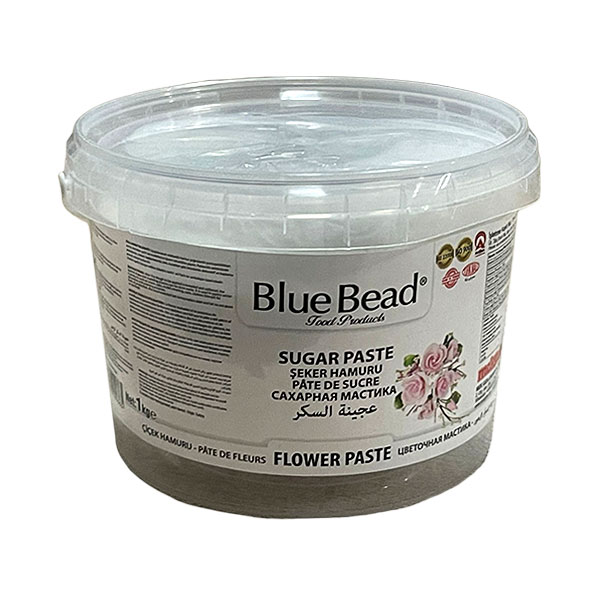 Blue Bead - Pastă zahăr Gum Paste albă, pentru flori