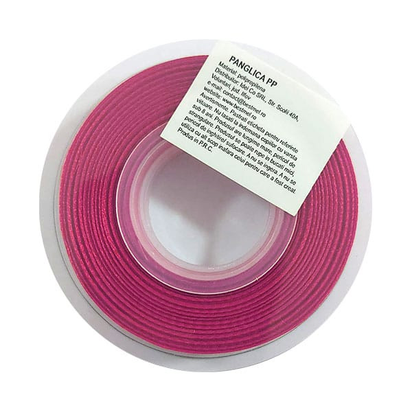panglica-satin-cyclam-4895-27032025 Panglica satin cyclam 2cm x 22.5m - #0000 - 1buc. - imagine 1