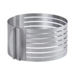 Inel reglabil-Feliator inox- reglabil pentru blat de tort 16-20cm, 6 fante - 1buc.
