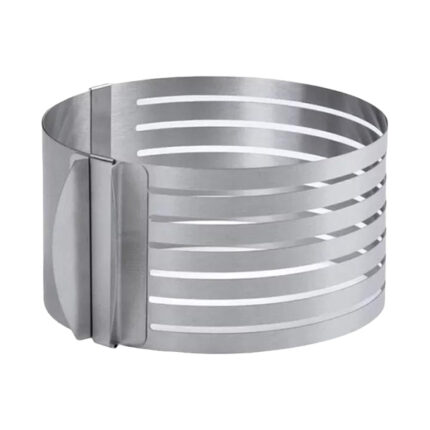 Inel reglabil-Feliator inox- reglabil pentru blat de tort 16-20cm, 6 fante - 1buc.