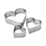 Set Forme Inox Alimentar-"Inima" - 3 piese