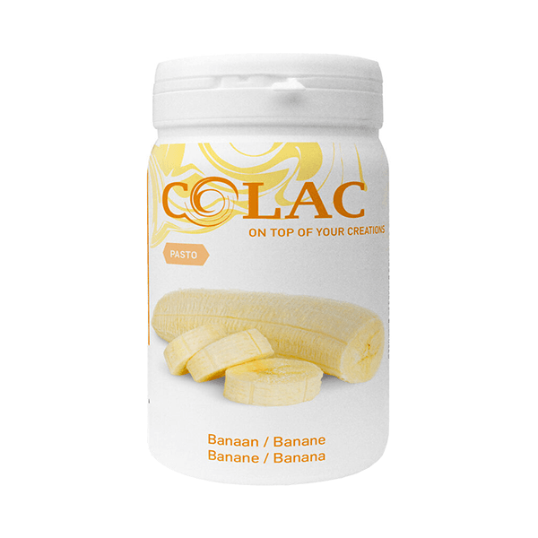 colac-pasta-banane.png COLAC - Pasta concentrata de aromatizare banane - 56% fruct - 1.15kg - imagine 1