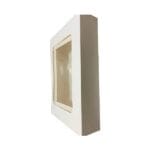 Cutie de prajituri alba cu fereastra - 24.5x34.5x6.5cm - 5buc. - imagine 2
