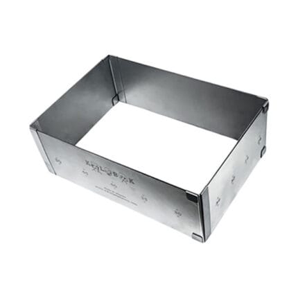 Rama reglabila inox prajituri dreptunghiulara, h 8.5cm - 1buc.