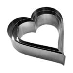 Set Forme Inox Alimentar-"Inima" - 3 piese - imagine 3
