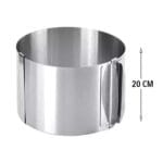 Inel reglabil pentru tort, Inox 16 - 30 cm, h 20cm - 1buc. - imagine 4