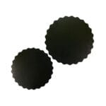 Platou tort rotund ondulat NEGRU Ø25cm h 3 mm MDF- 5buc.