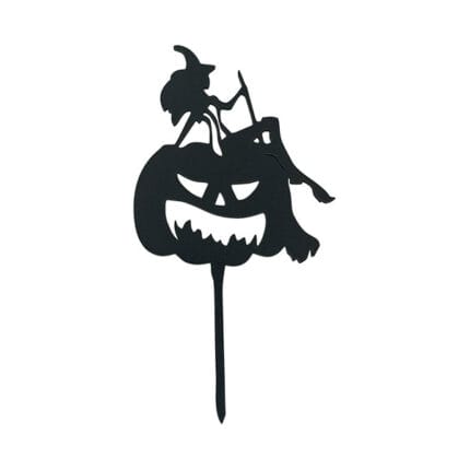 Cake topper - Topper "Happy Halloween" - NEGRU 4 - MDF #3499 - 1buc.