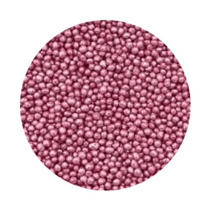 Sprinkles 2mm-nonpareils-Perle decor- Roz metalic -39900- 1kg