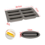 Forma de silicon pentru prajituri, eclere-1206 - 1buc. - imagine 2