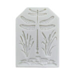 Forma de silicon, pentru fondant, pasta de zahar - Libelula, trestie #0577 - 1buc.