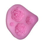Forma de silicon, pentru fondant, pasta de zahar - Trandafiri #4095 - 1buc.