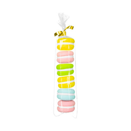 Decor tort - Macarons stralucitori - 37221-6buc.