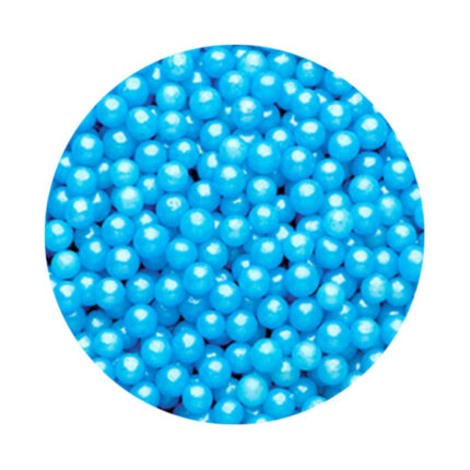 My Bake - Sprinkles - Perle Decor Nonpareils - ∅2 mm - Albastru deschis #6776 - 45g