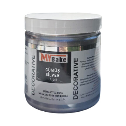 Colorant Pudra Metalic Argintiu Necomestibil - 50g-3584-My Bake
