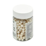 My Bake - Sprinkles - Perle decor ∅4 mm - Alb Sidefat #6837/0842 -200gr - imagine 2