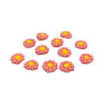 Decor tort - Set Flori de musetel mici, roz #1765 - imagine 2