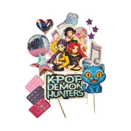 Topper/Decor tort - KPop Demon Hunters #1529 - 12buc.