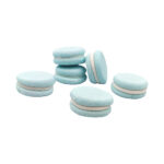 Decoratiune tort - Macarons, bleu #1505 - 6buc.