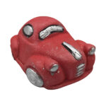 Decor tort - Masinuta retro rosie #1598 - 1buc. - imagine 2