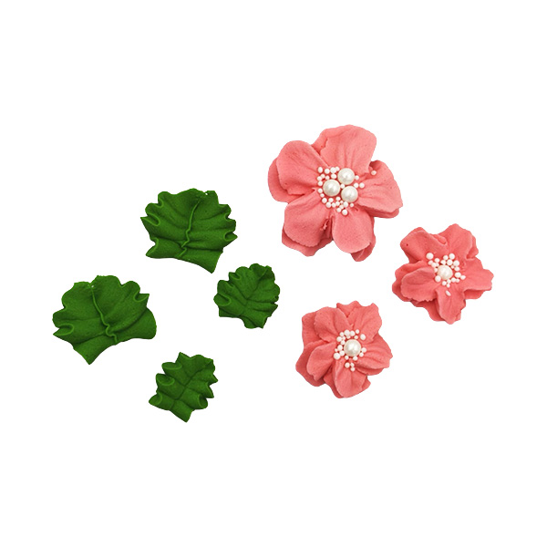 iryska-set-flori-cu-margele-30092026 Decor tort - Set Flori cu Perle sidefate#1734 - imagine 1