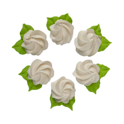 Decor tort - Set Flori festive bezea #1741 - 6buc.