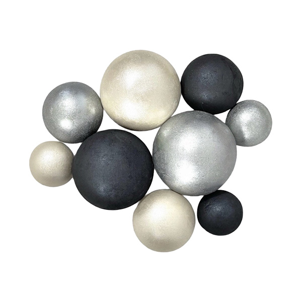 iryska-sfere-ciocolata-alb-perlat-argintiu-negru-perlat Set sfere comestibile - decoratiuni pentru deserturi - Alb perlat / Argintiu / Negru perlat #1376 - imagine 1
