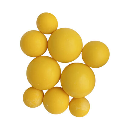 Set sfere comestibile - decoratiuni pentru deserturi - Galbene #1352 - 9buc.