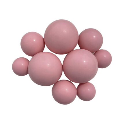 Set sfere comestibile - decoratiuni pentru deserturi - Roz #1147 - 9buc.