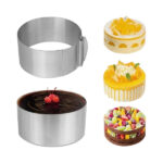 Inel reglabil pentru tort inox, 16 - 30 cm, h 15cm - 1buc. - imagine 2
