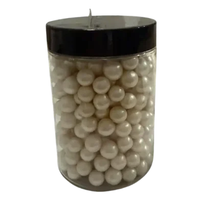 Perle alb sidefat de zahăr 8 mm-200grame
