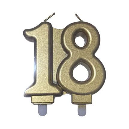 Lumanare aniversara, majorat, cifra 18