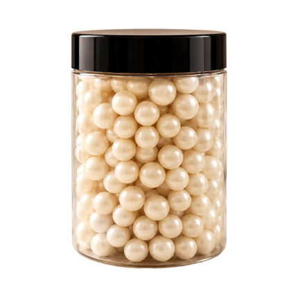 Perle alb sidefat de zahăr 8 mm - 200g #1719