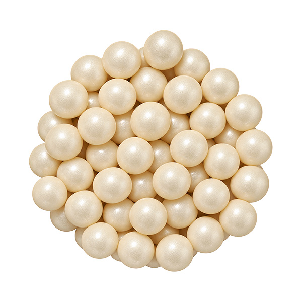 mybake-sprinkles-4666-07102026 Sprinkles - Perle decor ∅8 mm - Alb sidefat #4666 - 100g - imagine 1