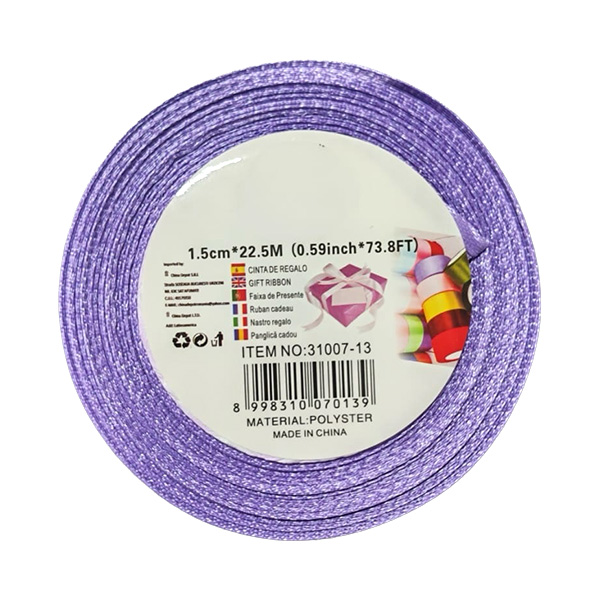panglica-satin-mov-13102026 Panglica satin mov 1.5 cm x 22.5 m - #0139 - 1buc. - imagine 1
